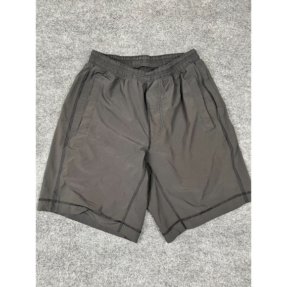 Lululemon Men's Lined Black‎ Athletic Short No size Tag Size S? - Picture 1 of 6